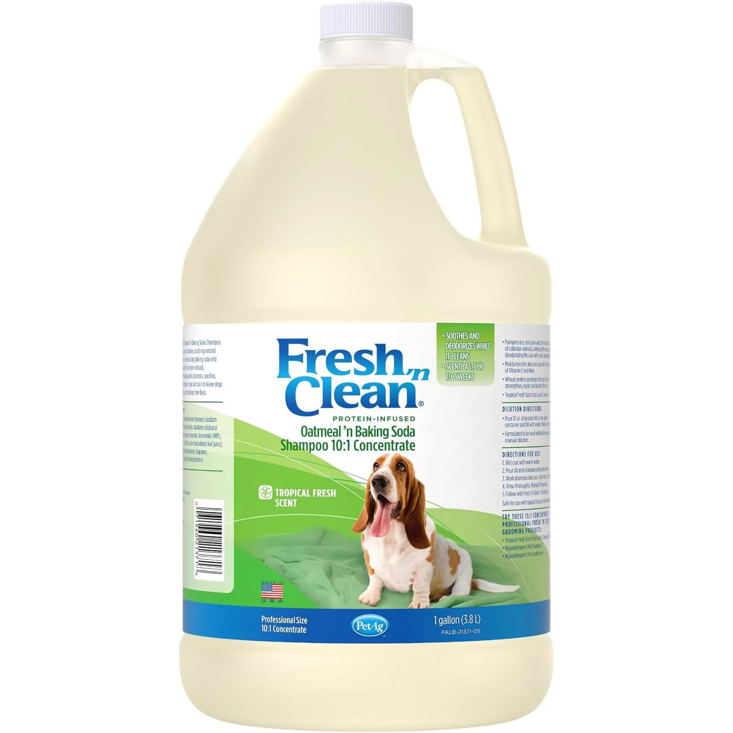 Fresh 'n Clean Oatmeal 'n Baking Soda 10:1 Concentrate Dog Shampoo - Healthber