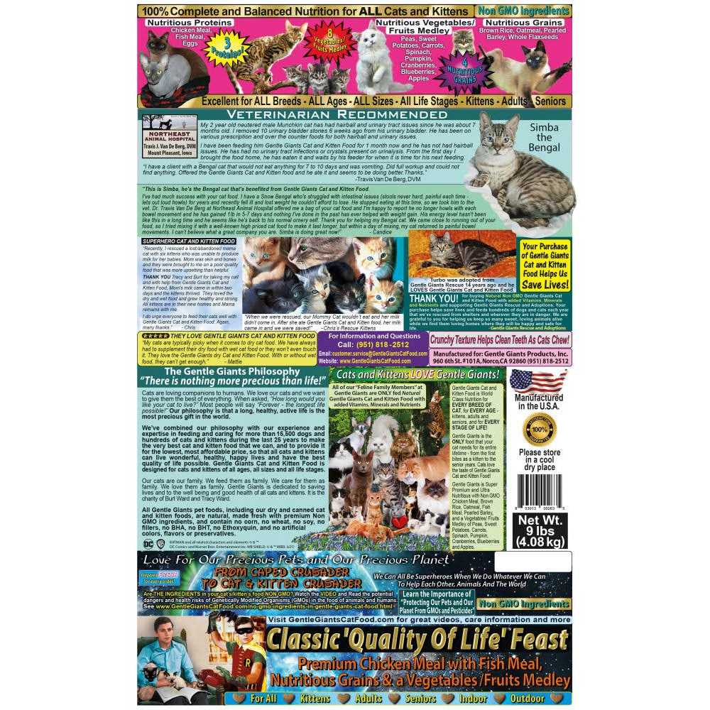 Gentle Giants Chicken & Fish Dry Cat Food - Healthber
