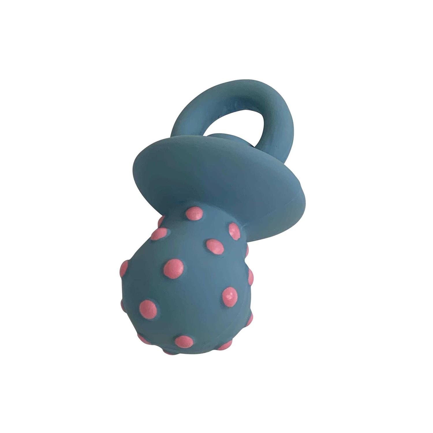 Vibrant Life Chew Level 1 Latex With Plush Filling Playful Buddy Pacifer Dog Toy - Healthber