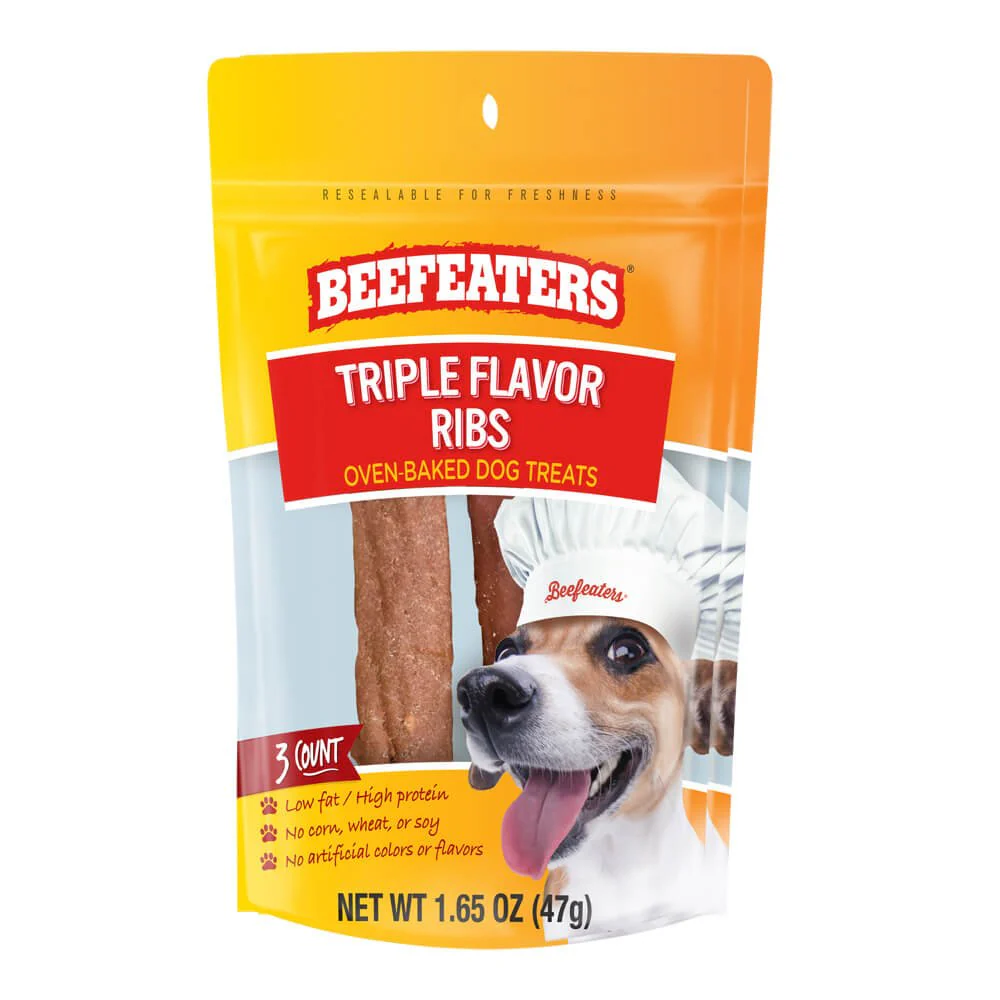 Beefeaters Triple Flavor Ribs, 1.65 oz, Case of 12 - Healthber