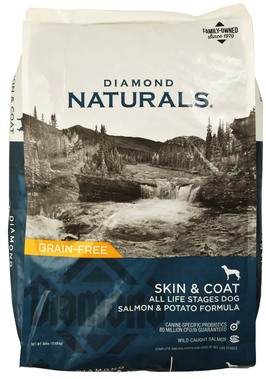 Diamond Naturals Skin & Coat Grain Free Formula, 30 lbs - Healthber
