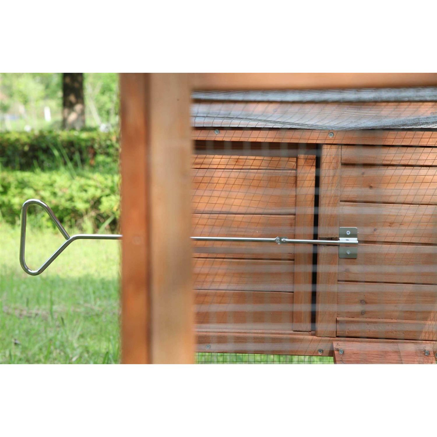 ECOLINEAR Outdoor 80” Wooden Chicken Coop Nest Box Hen House Poultry Pet Hutch Garden Backyard Cage - Healthber