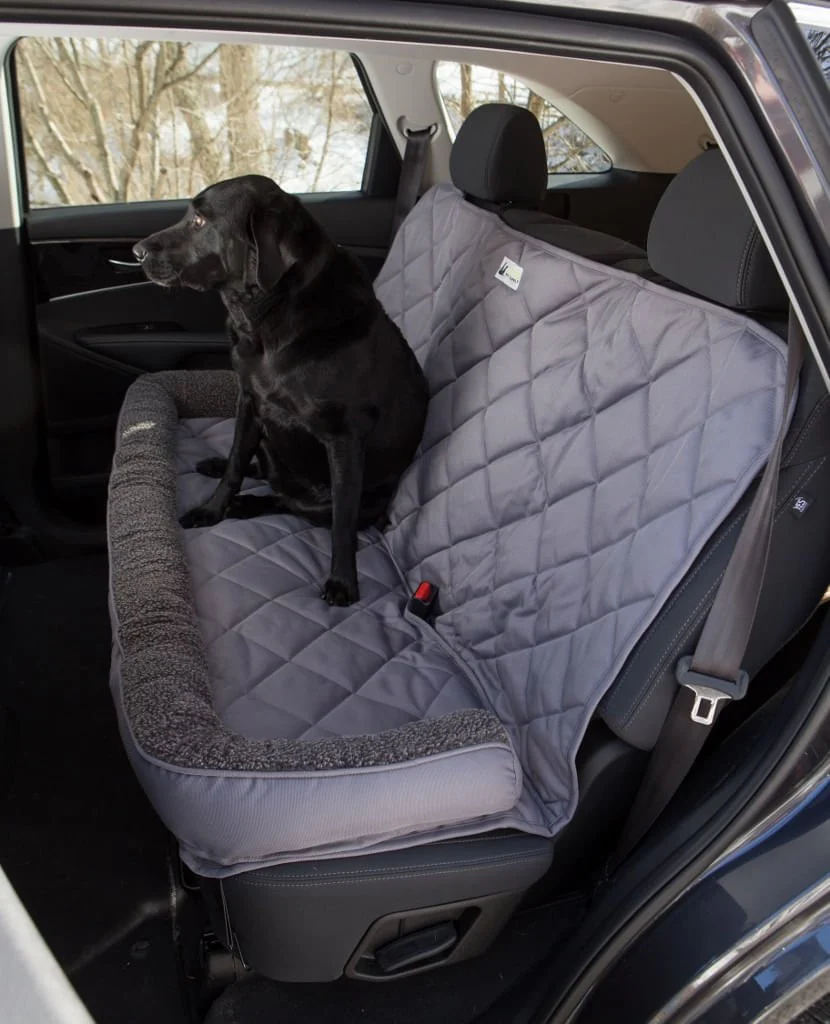 Back Seat Protector with Fleece Headrest for Dogs - Healthber