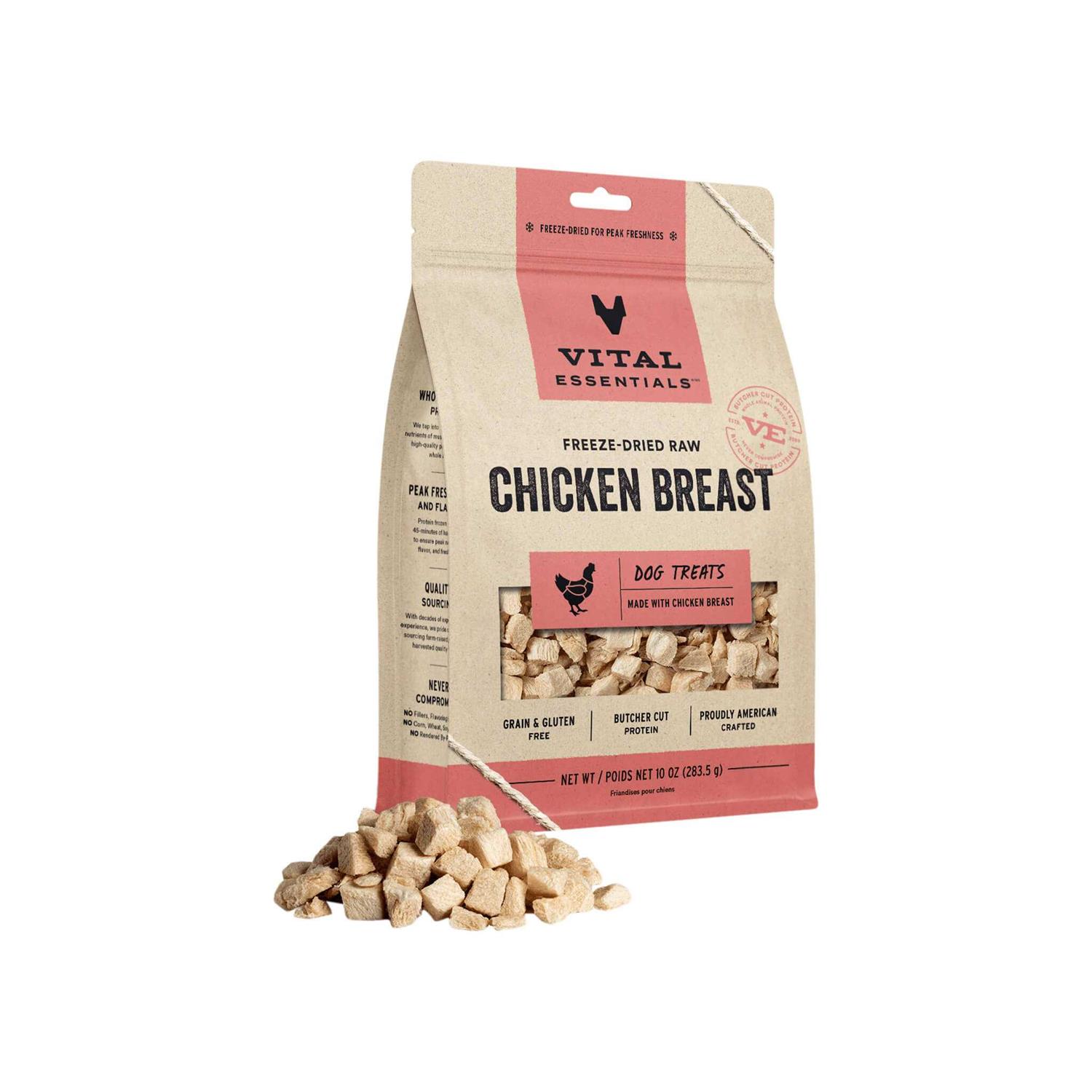 Vital Essentials Dog Treats Freeze Dried Chicken Breast - Healthber