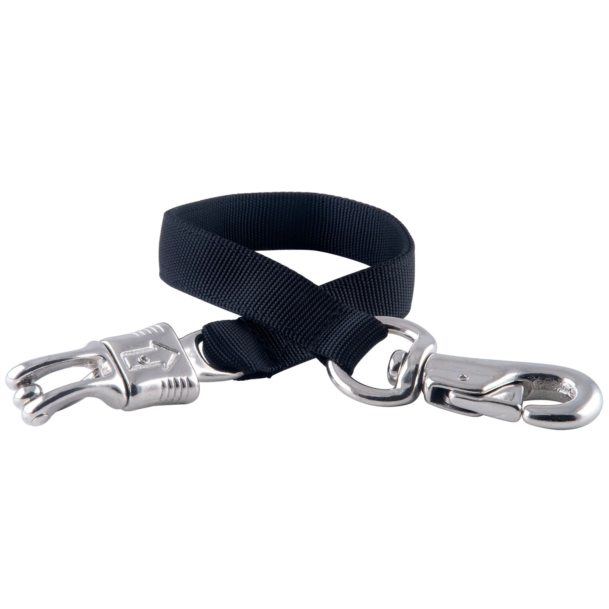 Nylon Trailer Tie with Bull Snap & Panic Snap, 2' - Healthber