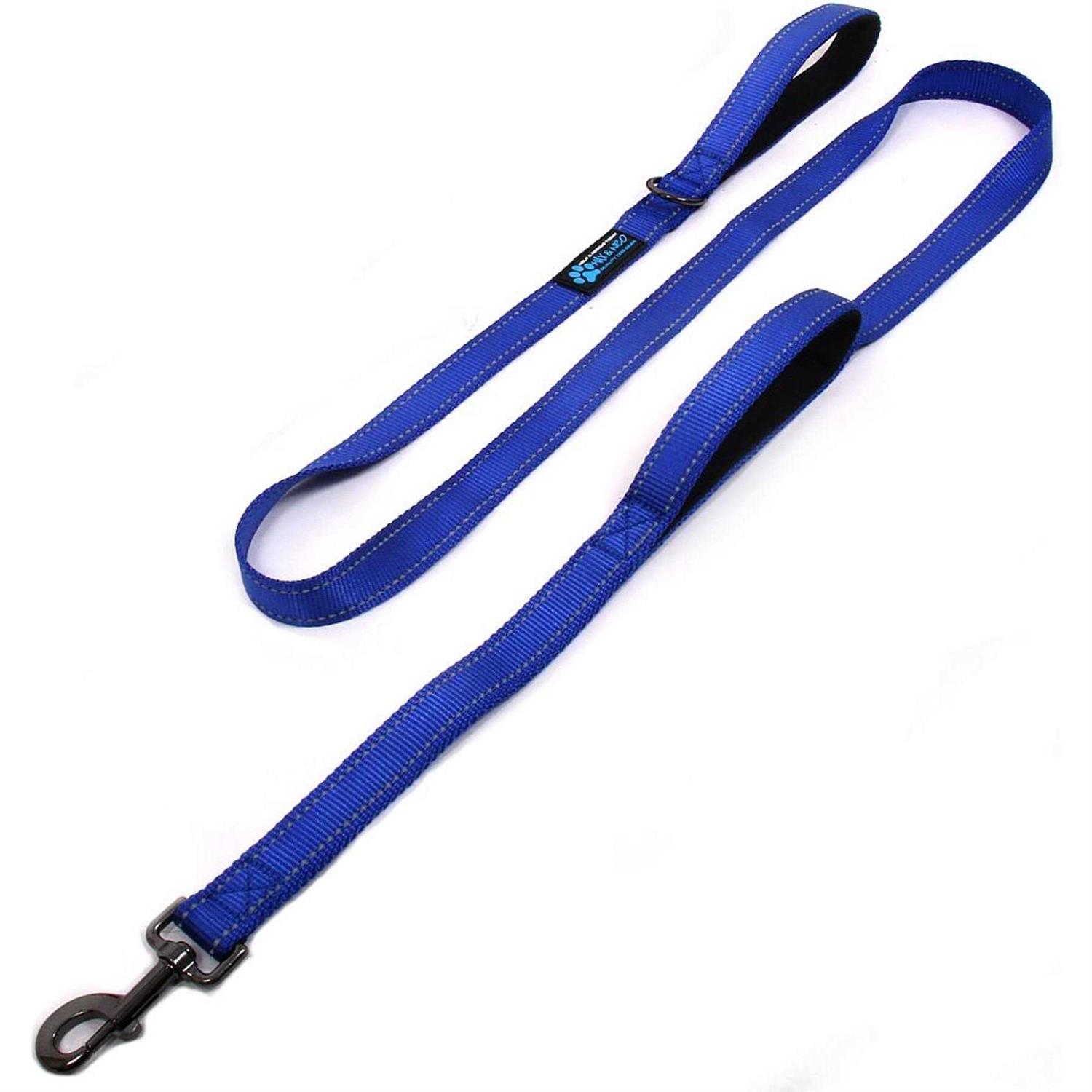 Max and Neo Double Handle Traffic Dog Leash Reflective We Donate a Leash to a Dog Rescue for Every Leash Sold - Healthber