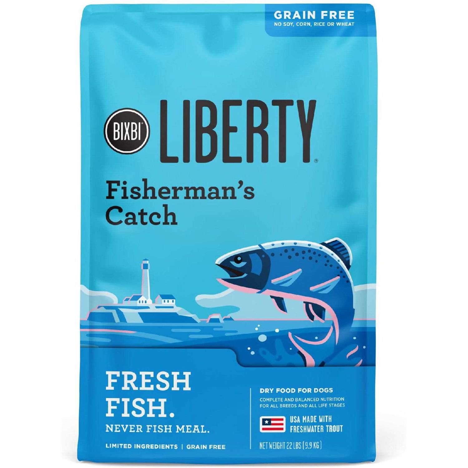 Bixbi Liberty Fisherman’s Catch Grain-Free Dry Dog Food - Healthber
