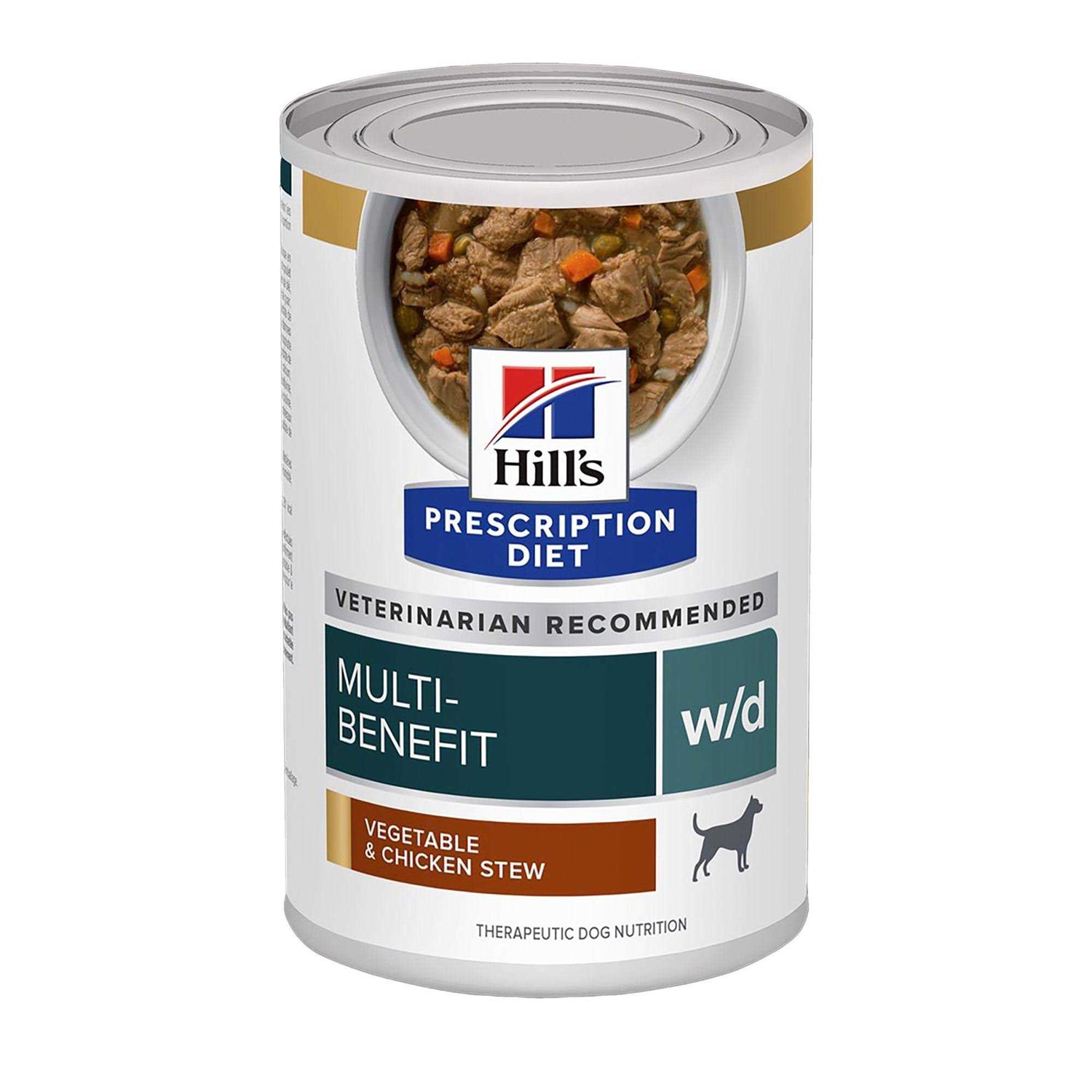 Hill’s Prescription Diet w/d Digestive/Weight/Glucose Management Vegetable & Chicken Stew Canned Dog Food - Healthber