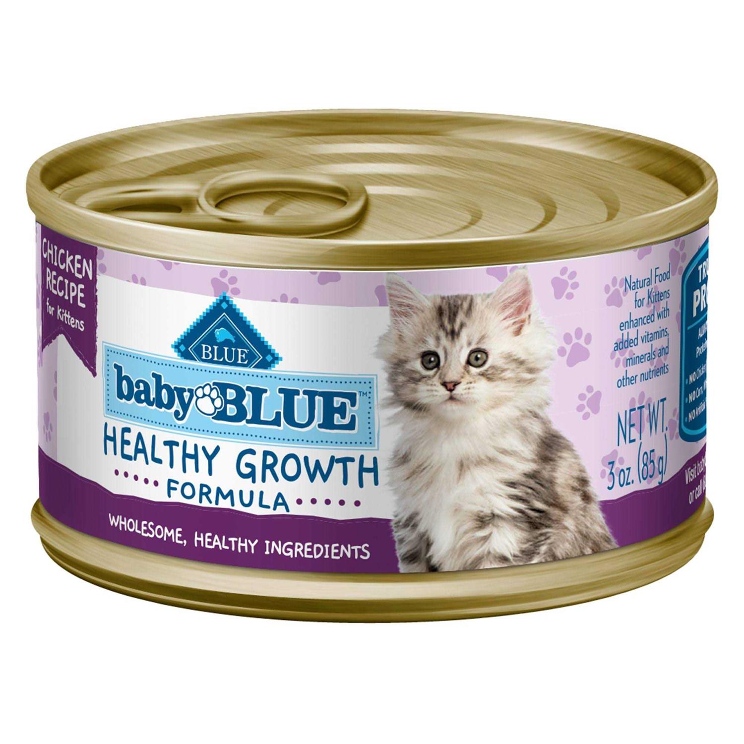 Blue Buffalo Baby Blue Wet Kitten Food Healthy Growth Formula Chicken - Healthber
