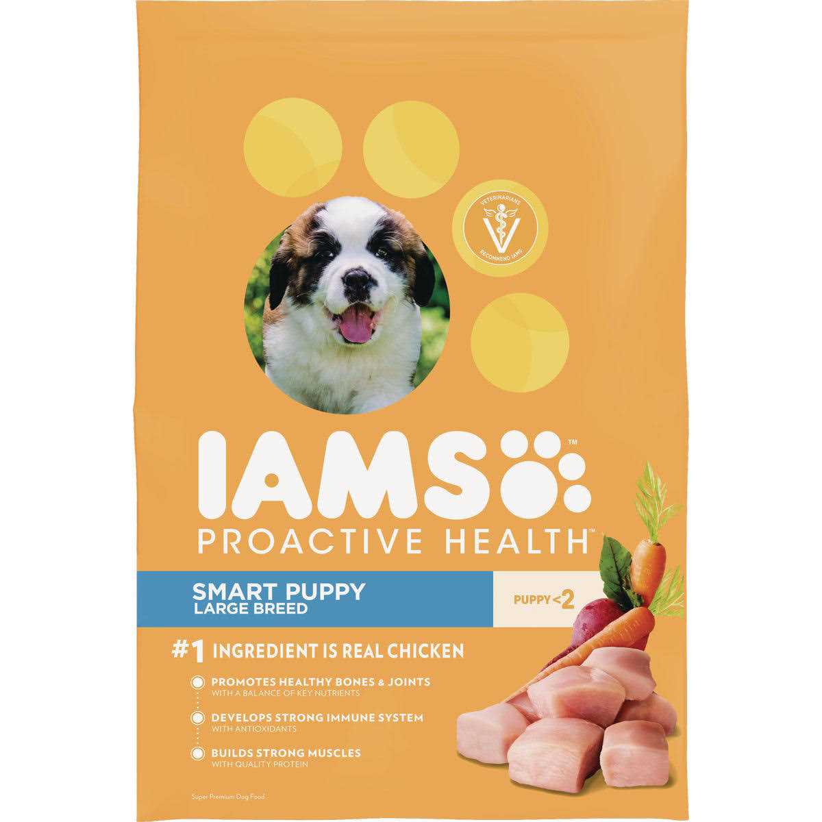 Iams Proactive Health Smart Chicken Puppy Dry Dog Food - Healthber