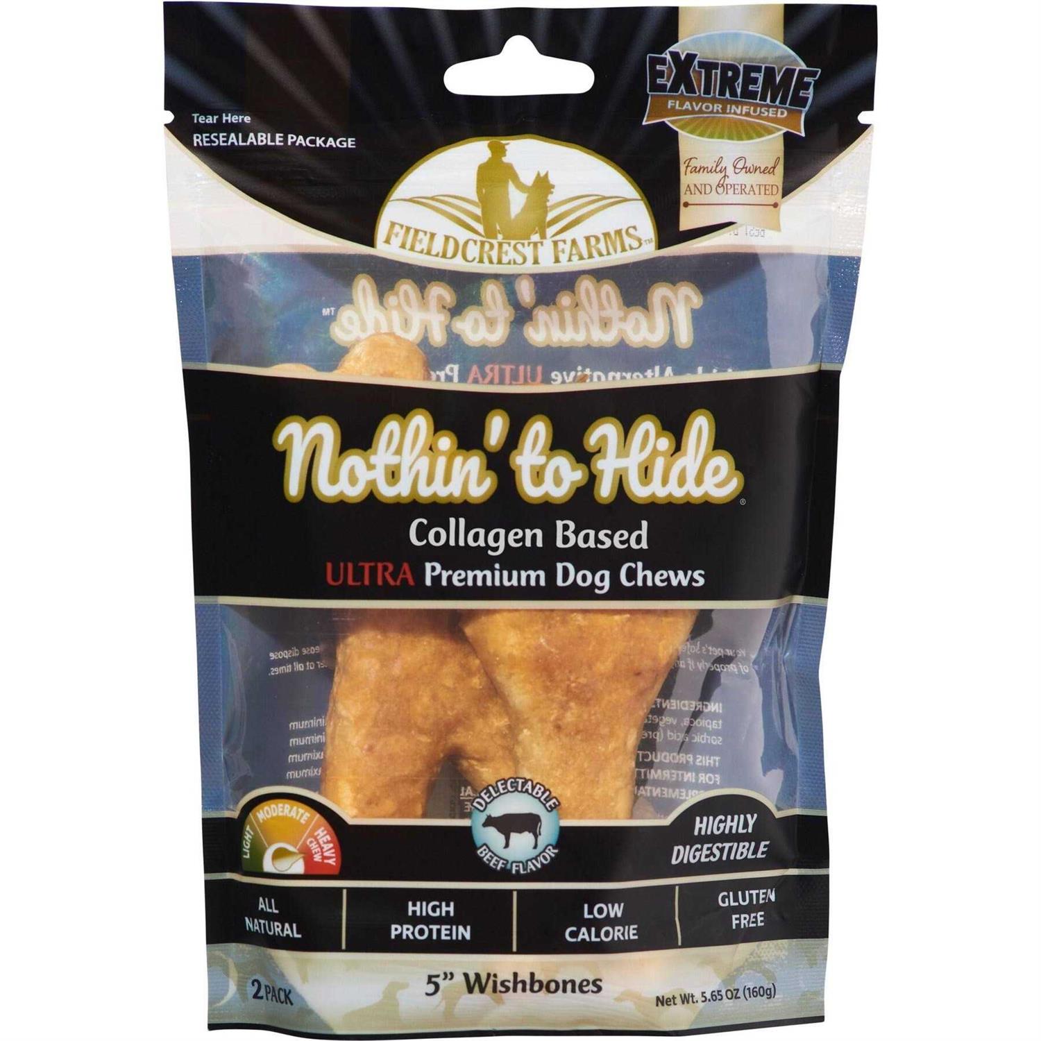 Fieldcrest Farms Nothin’ to Hide Beef Ultra Wishbone Dog - Healthber
