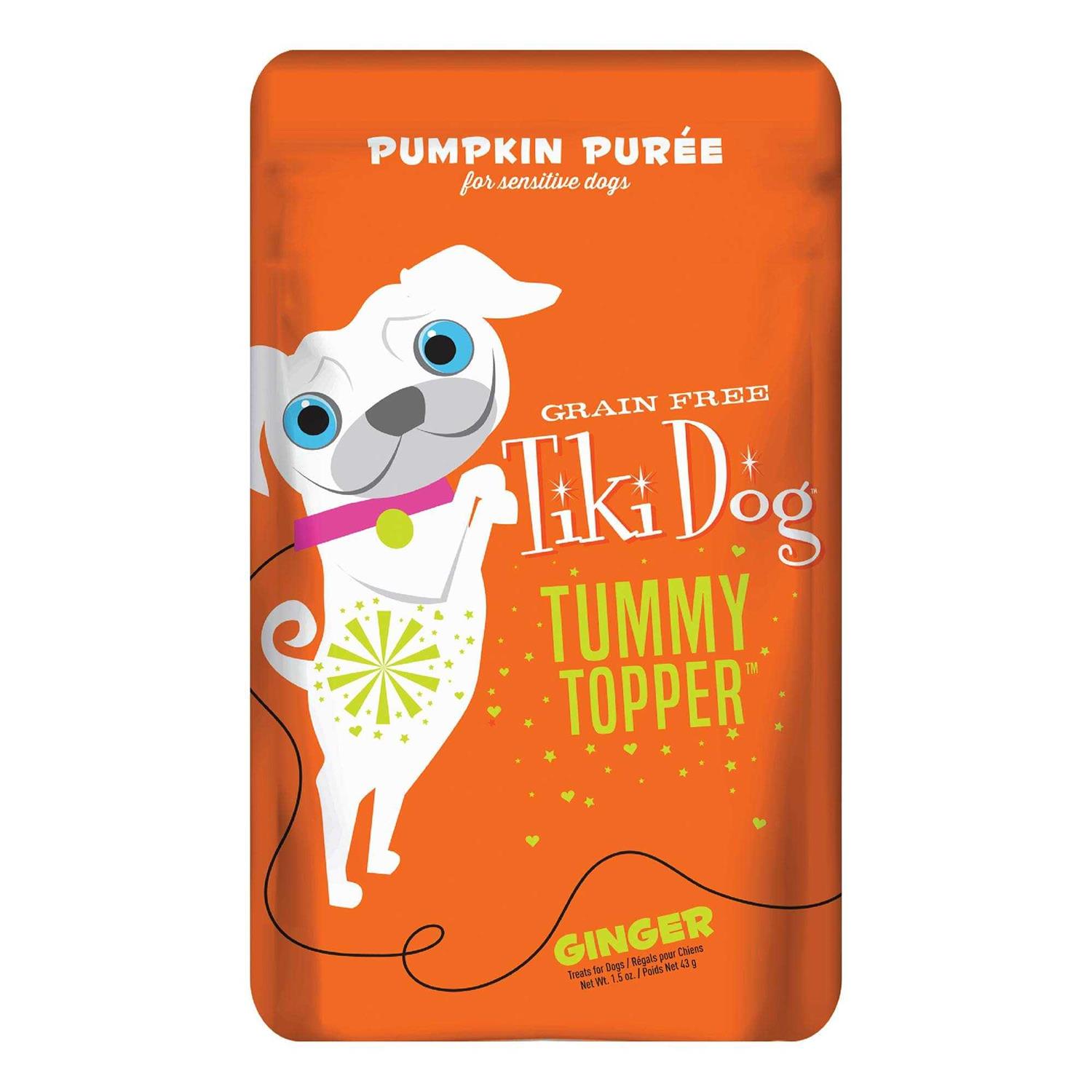 Tiki Dog Tummy Topper Pumpkin Ginger - Healthber