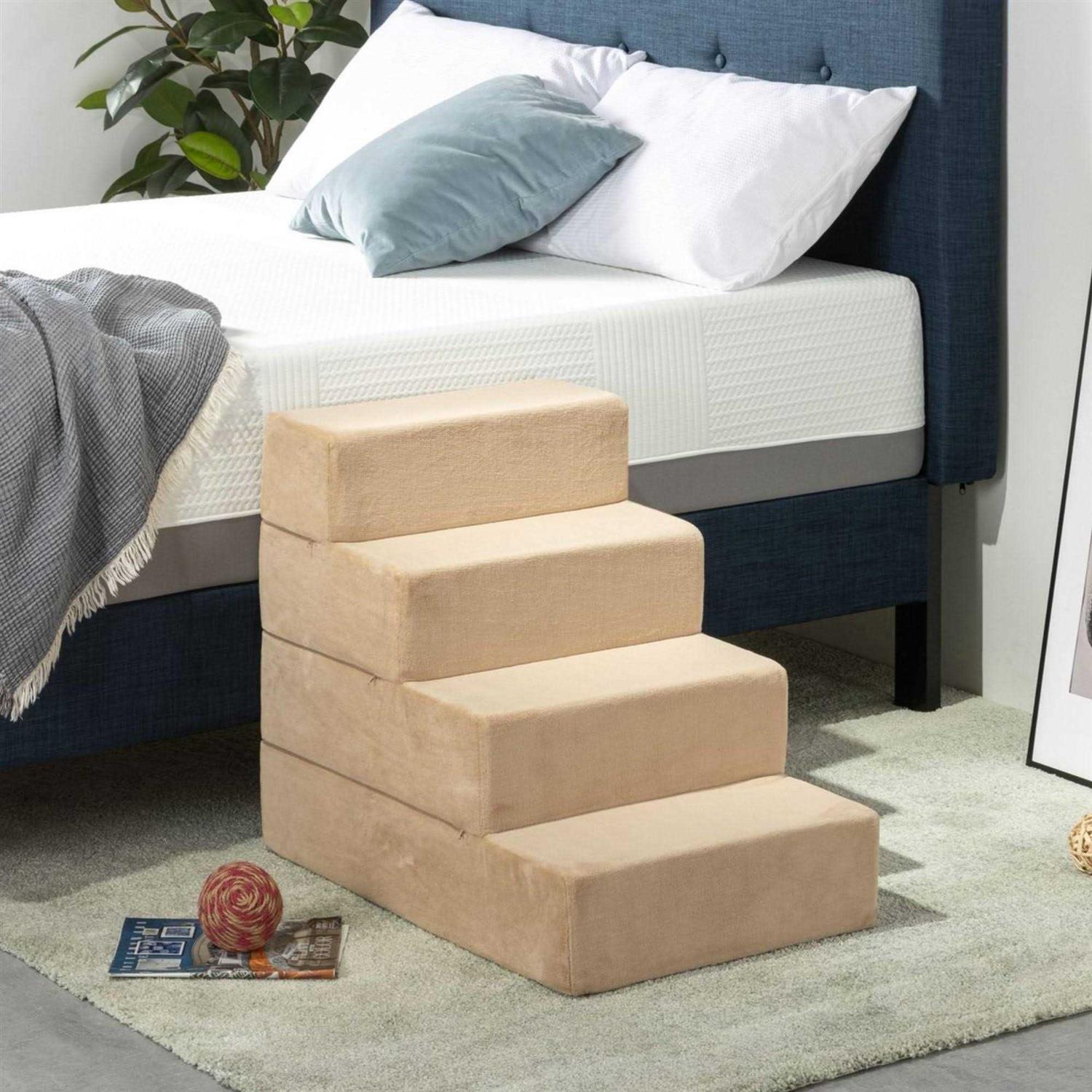 Zinus Foam 13”-24” Comfort Pet Stairs - Healthber