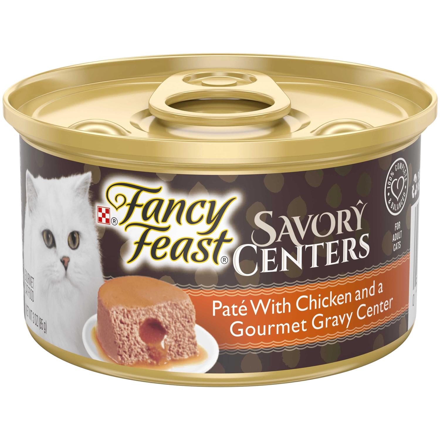 Fancy Feast Savory Centers Chicken Canned Cat Food, 3-oz, case of 24 - Healthber
