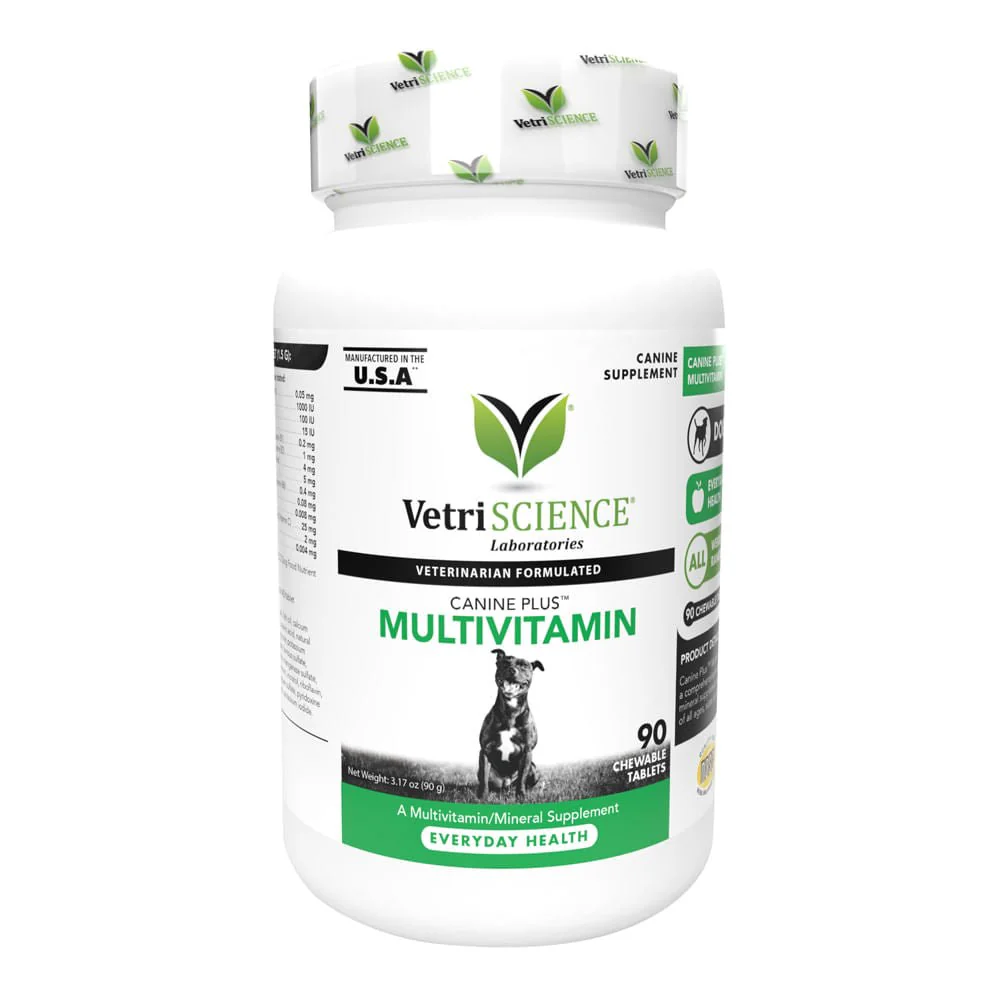 Canine Plus Multivitamin Formula for Dogs, 90 Chewable Tablets - Healthber