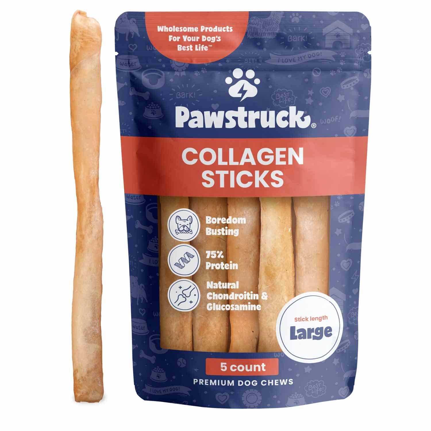 Pawstruck Natural Collagen Sticks for Dogs - Healthber