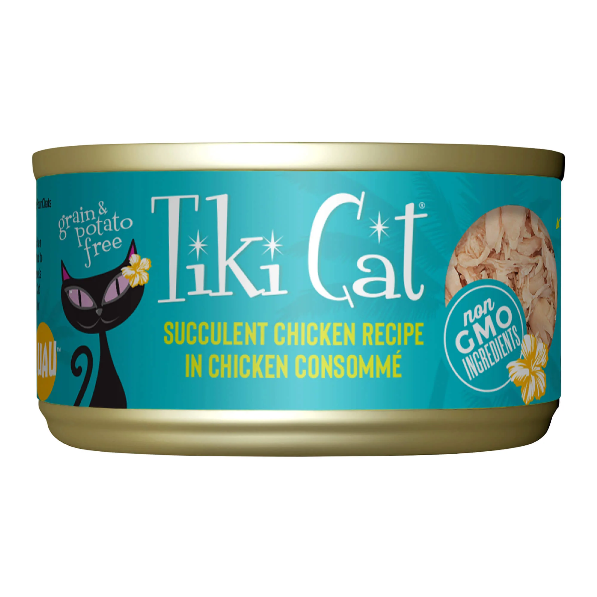 Tiki Cat Luau Wet Cat Food, Succulent Chicken - Healthber