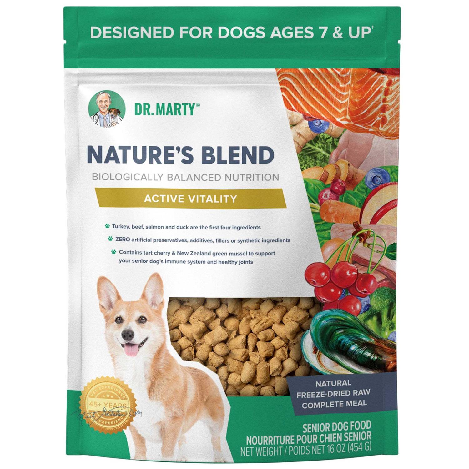 Dr. Marty Nature’s Blend Active Vitality Freeze Dried Raw Dog Food - Healthber