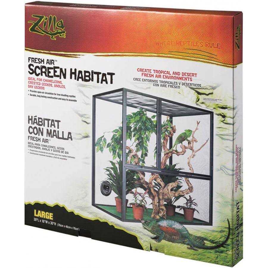 Zilla Fresh Air Screen Habitat - Healthber