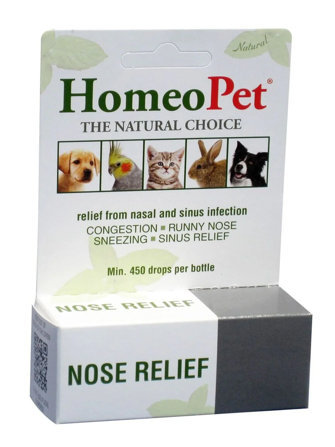 HomeoPet Nose Relief Pet Respiratory Supplement, 15 mL - Healthber