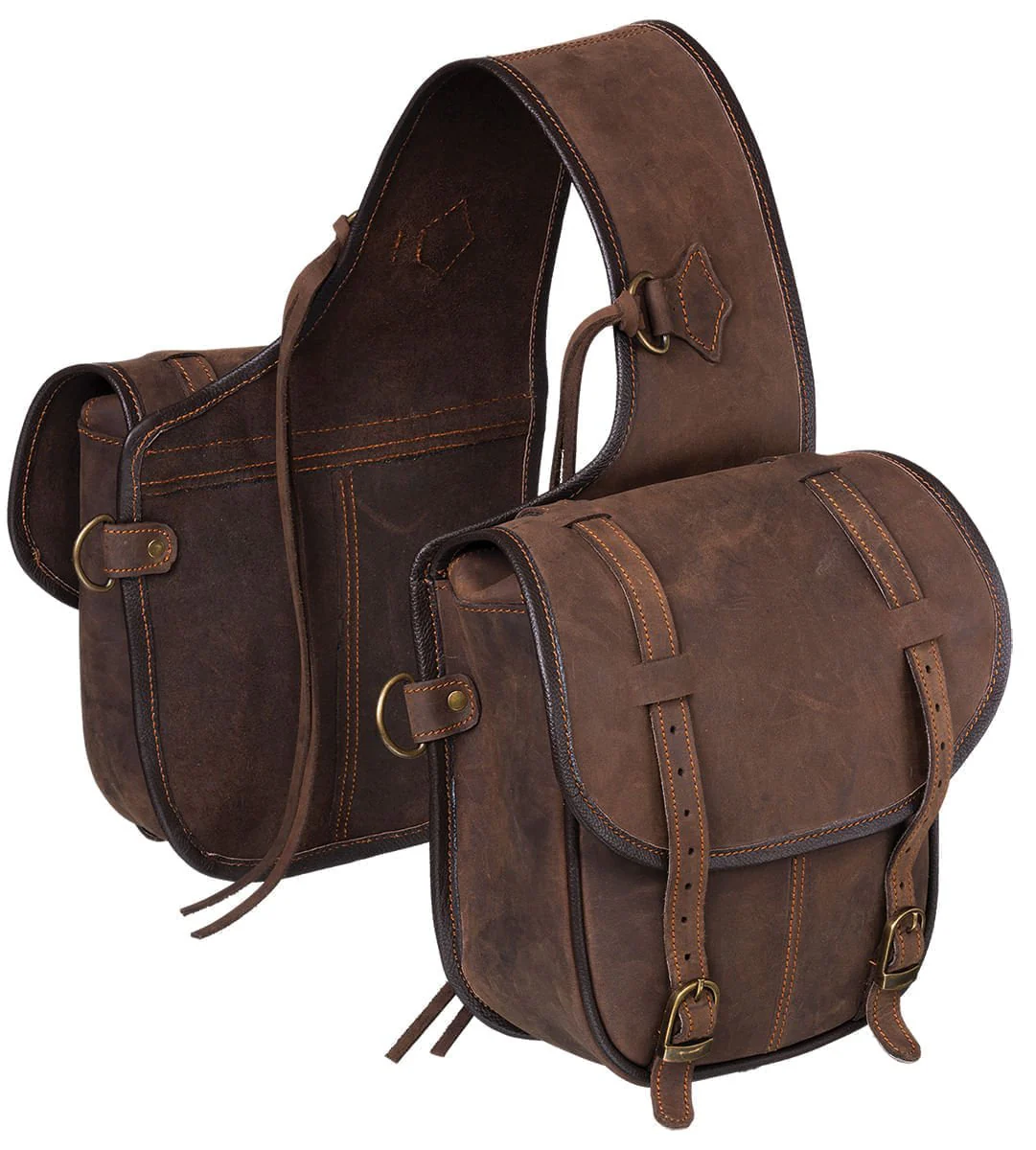 Tough 1 Soft Leather Saddle Bag - Healthber