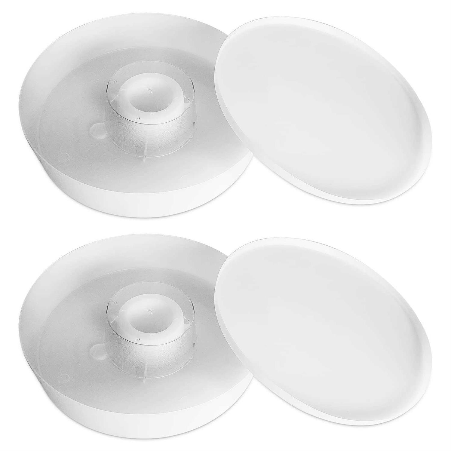 AOIT Rapid Bee Feeder for 8 or 10-Frame Bee Hives 2 Pack Round Hive Top Feeder for Beekeepers Feeding Bees - Healthber