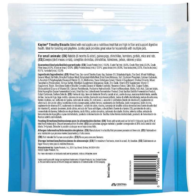 Kaytee Timothy Biscuits Baked Treat - Healthber