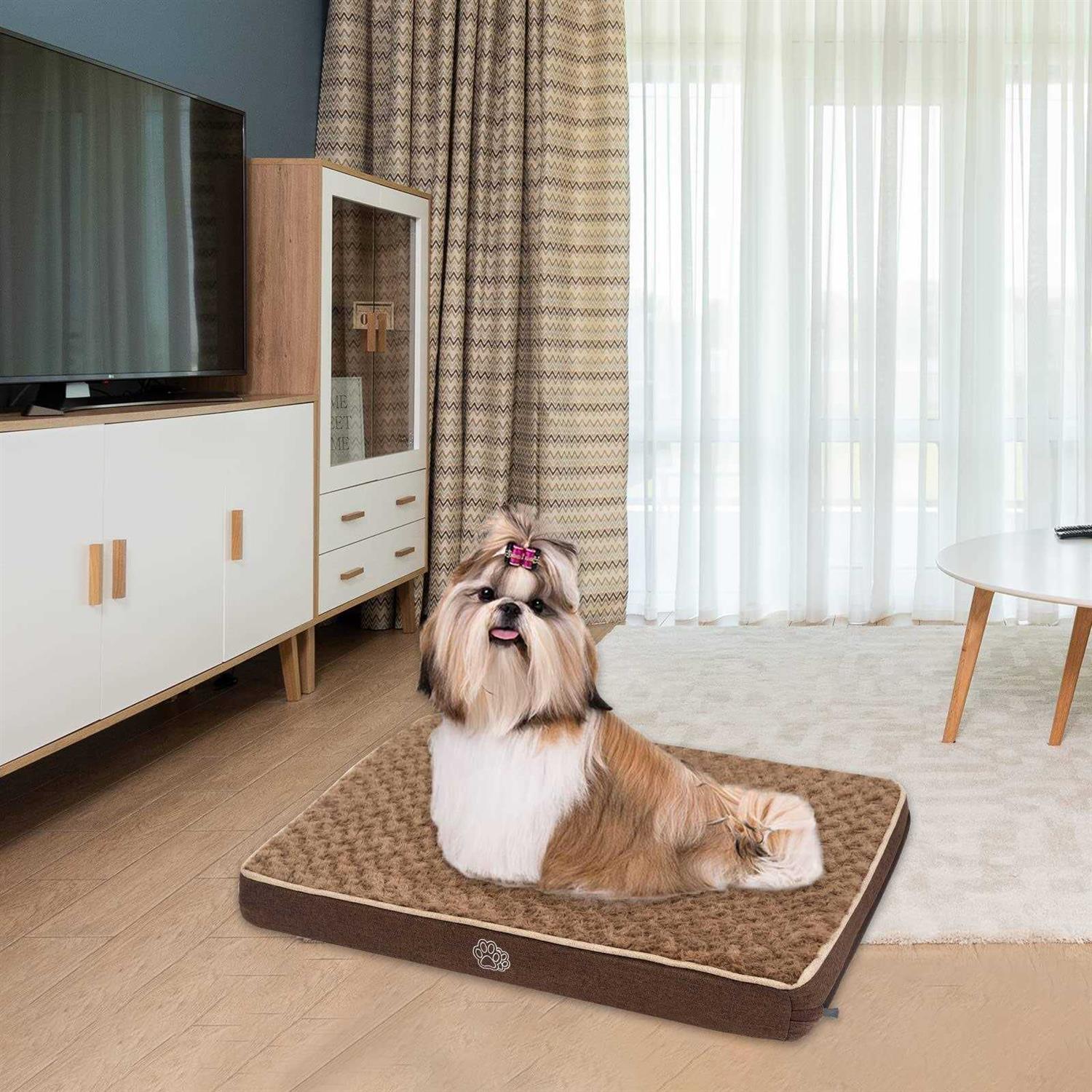 EMPSIGN Dog Bed Crate Pad Washable Removable Cover - Healthber