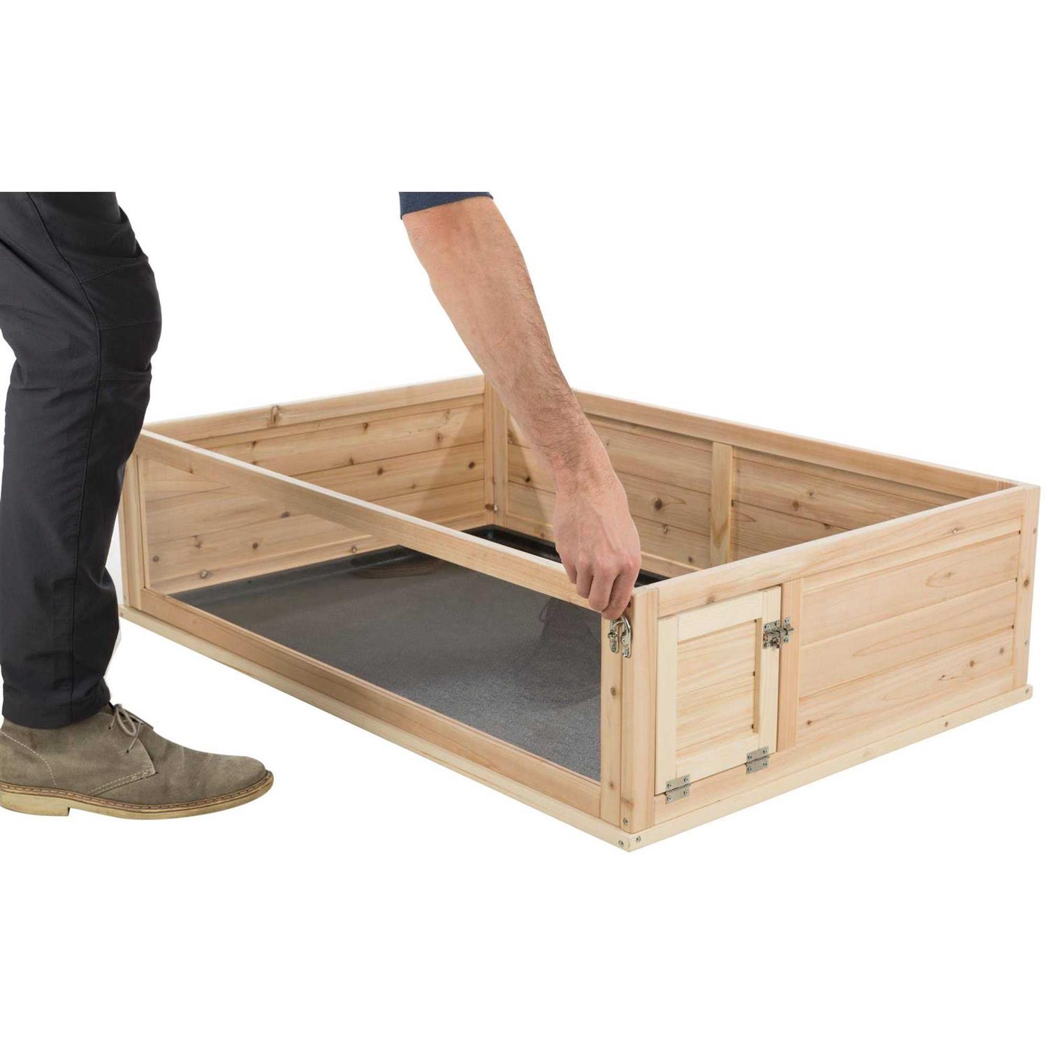 TRIXIE Small Animal Indoor Wooden Run with a View - Healthber