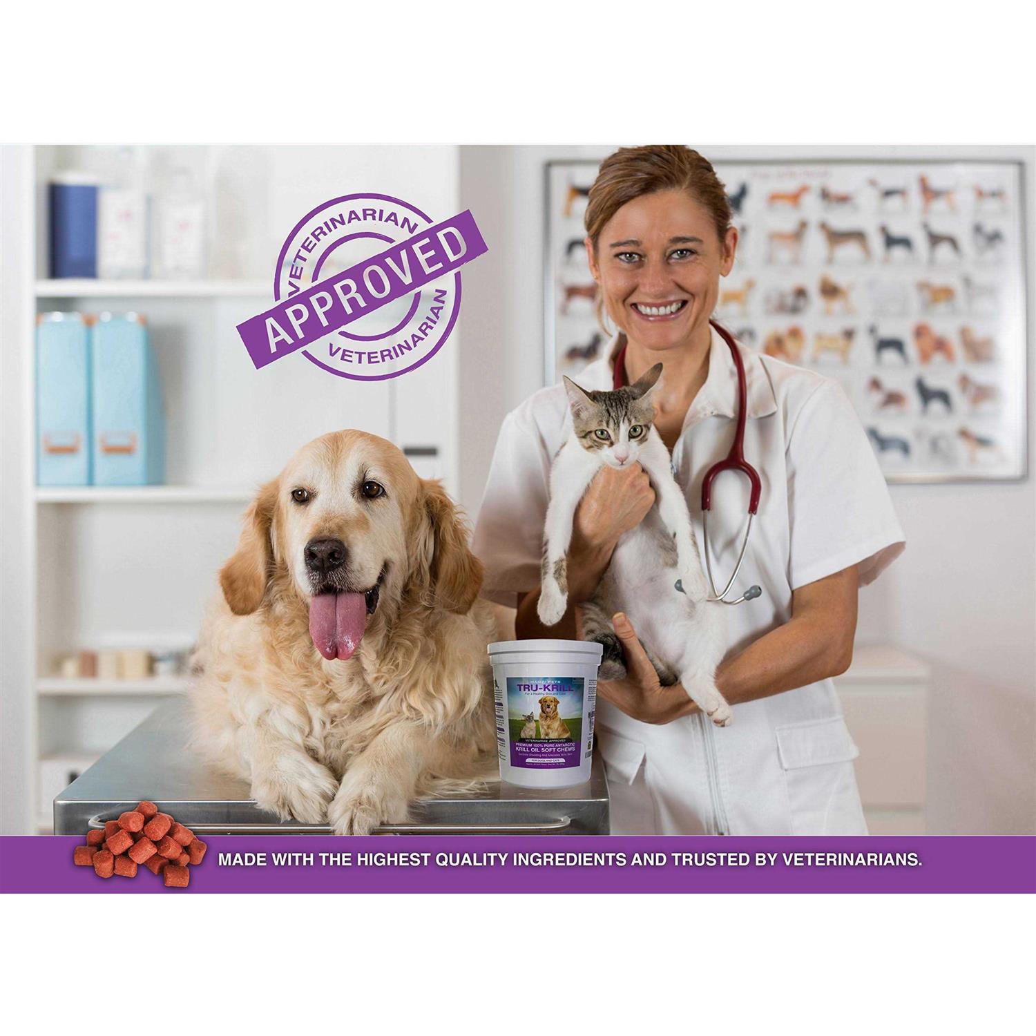 Hanzi Pets Premium Antarctic Krill Oil Soft Chews for Dogs Rich in Omega 3 - Healthber