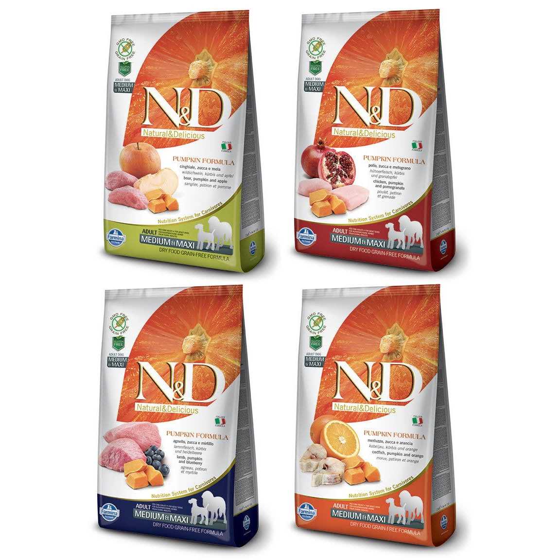 Farmina N&D Prime Adult Lamb & Blueberry Grain Free Dry Dog Food - Healthber
