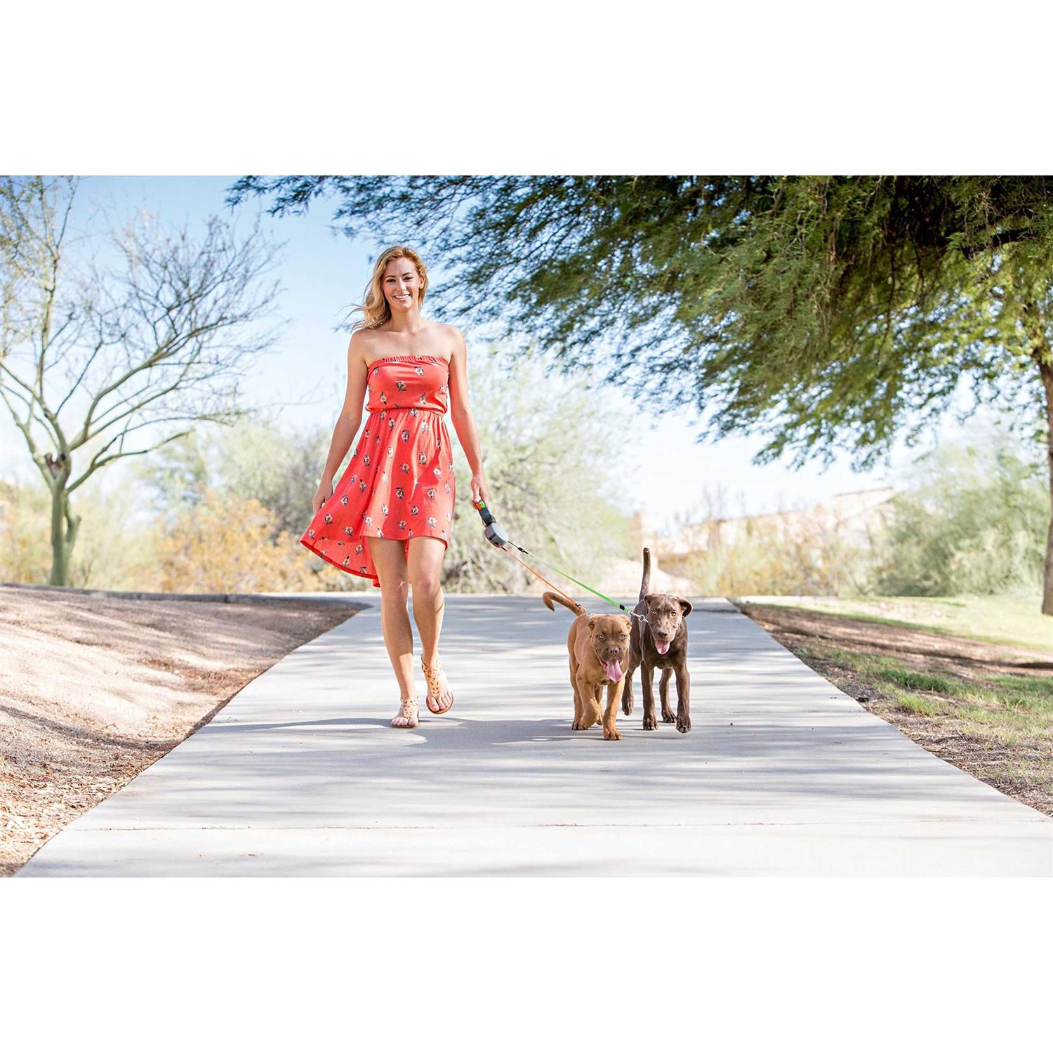 Wigzi Dual Doggie Retractable Leash - Healthber