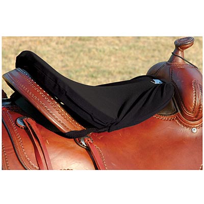Cashel Tush Cushion (Western) Saddle Cushion, Black - Healthber