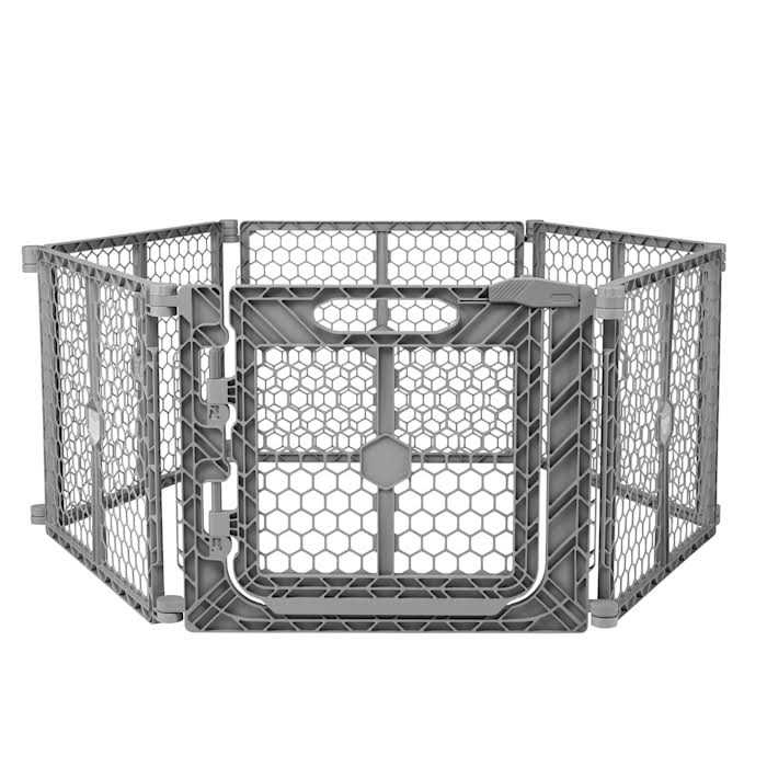 EveryYay in The Zone Convertible Walk-Through 28 x 42 Dog Playpen with Gate - Healthber