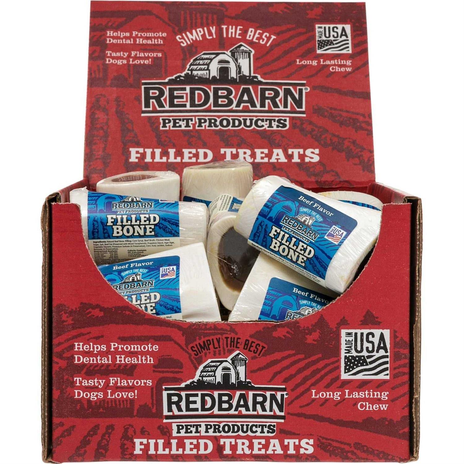 Redbarn Small Peanut Butter Filled Bones Dog Treats - Healthber