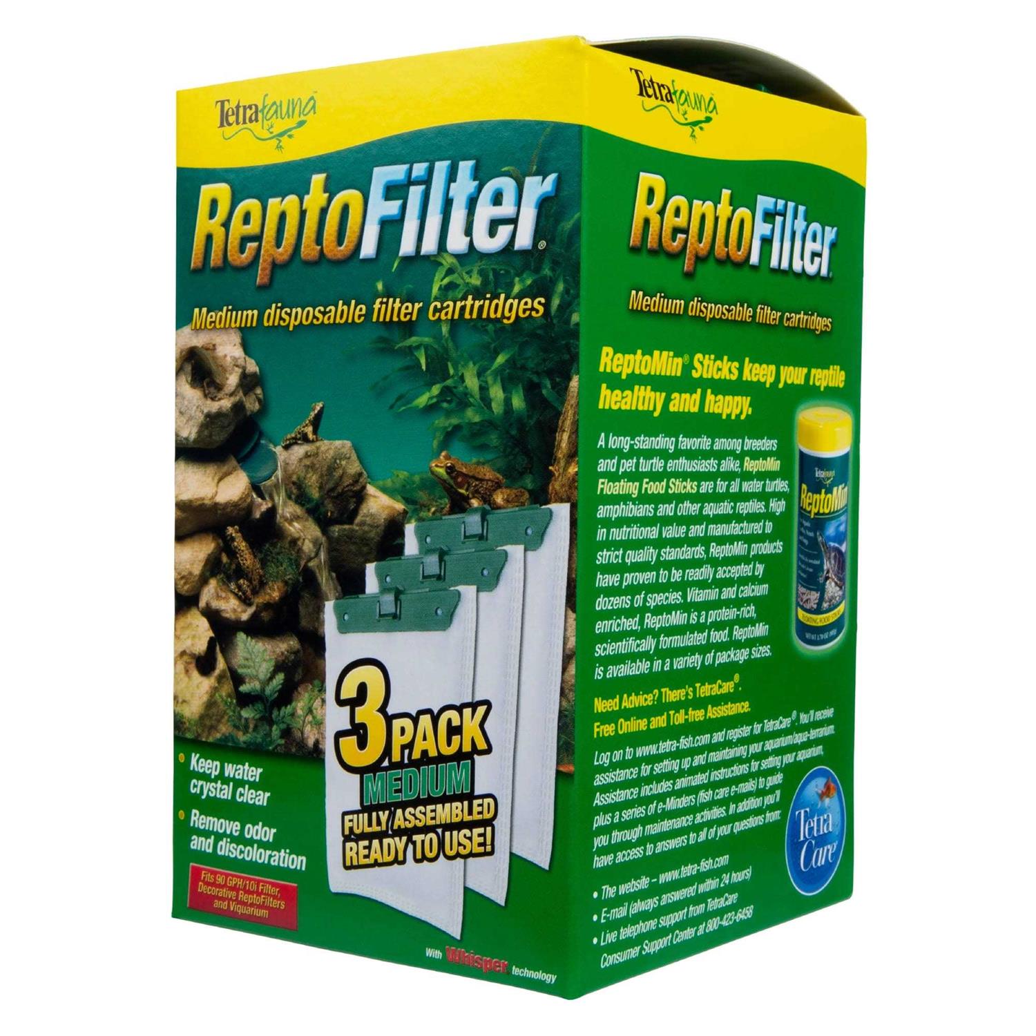 Tetrafauna ReptoFilter Disposable Filter Cartridges - Healthber