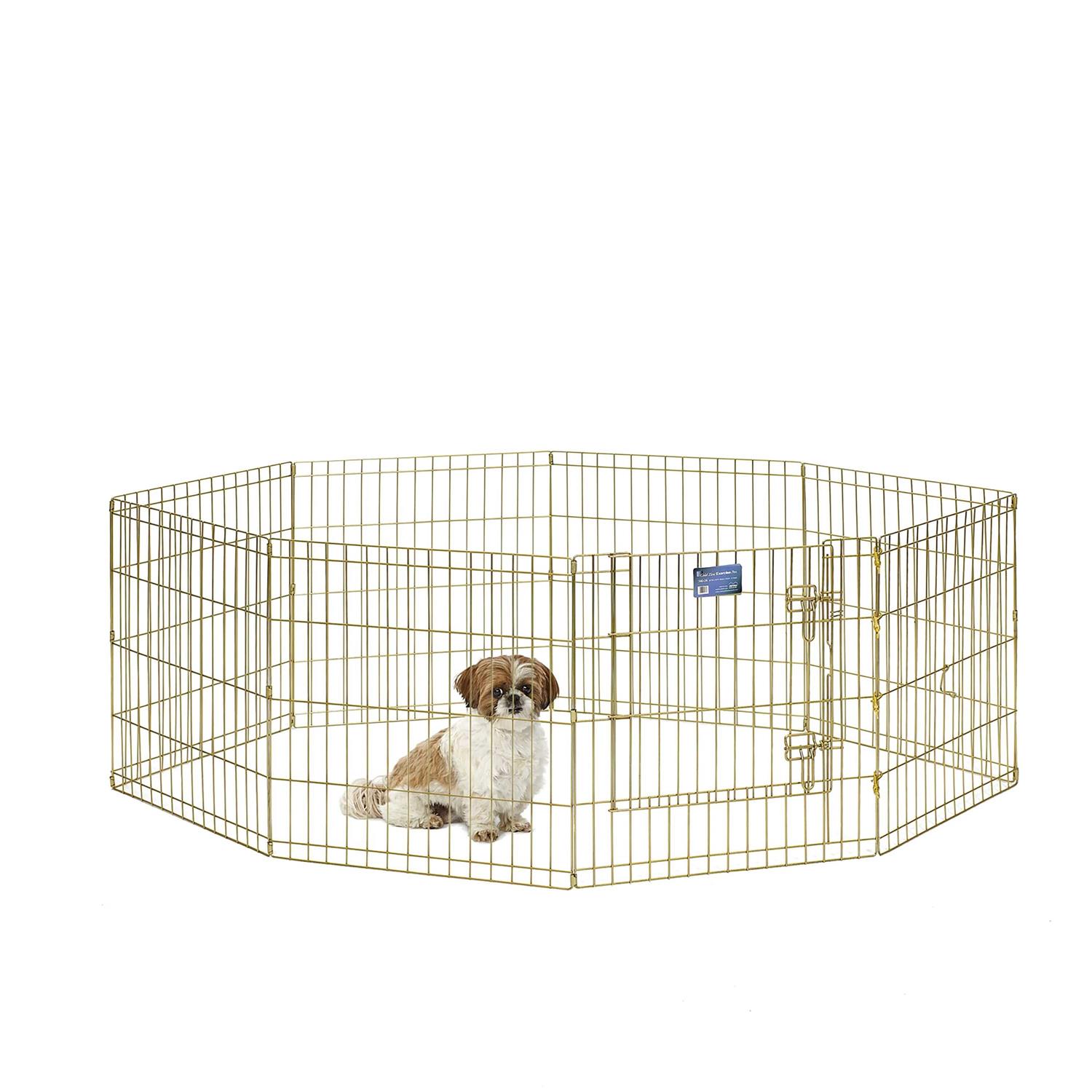 Midwest Gold Zinc Pet Exercise Pen - Healthber