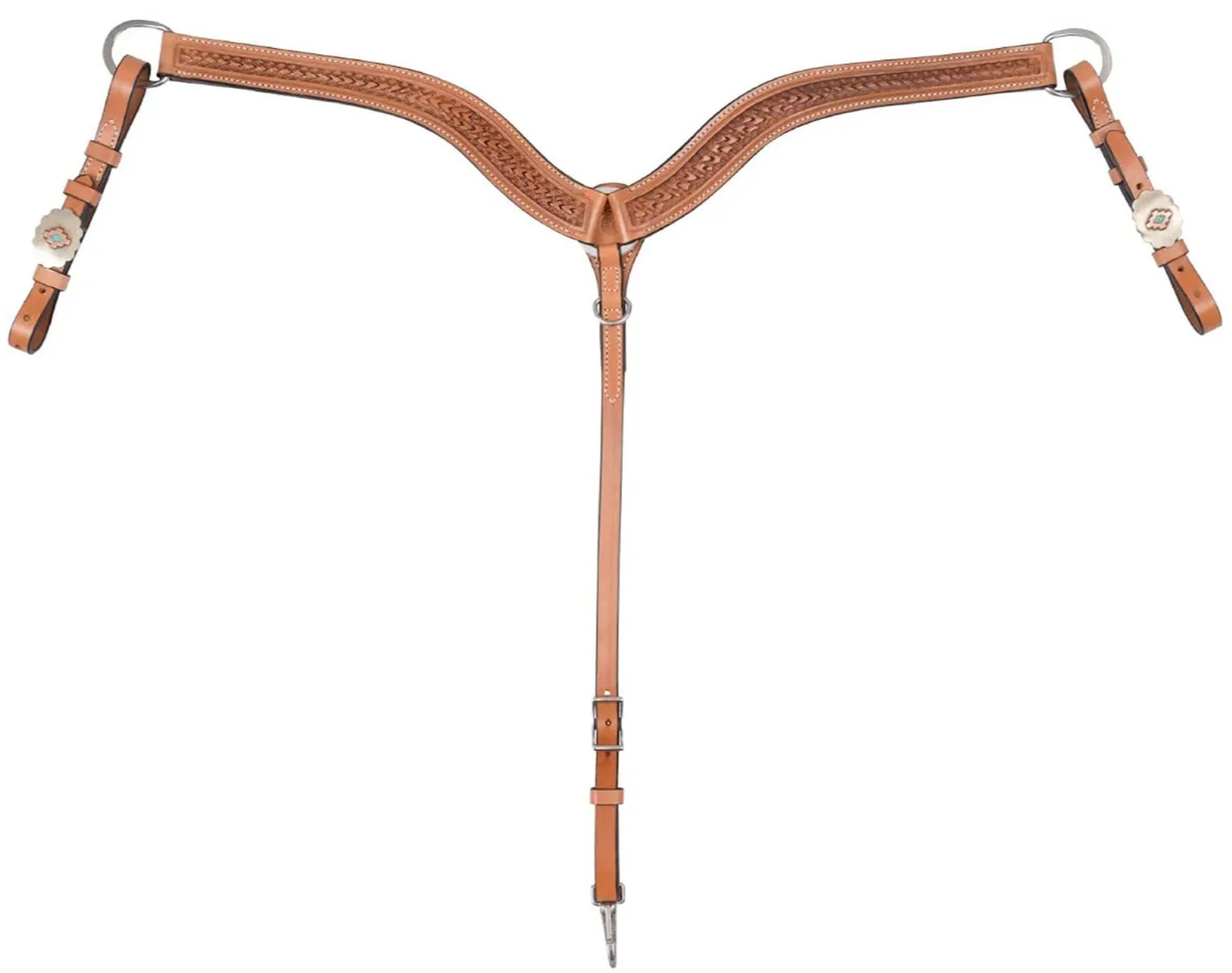 Circle Y Dawson Breast Collar, Full - Healthber