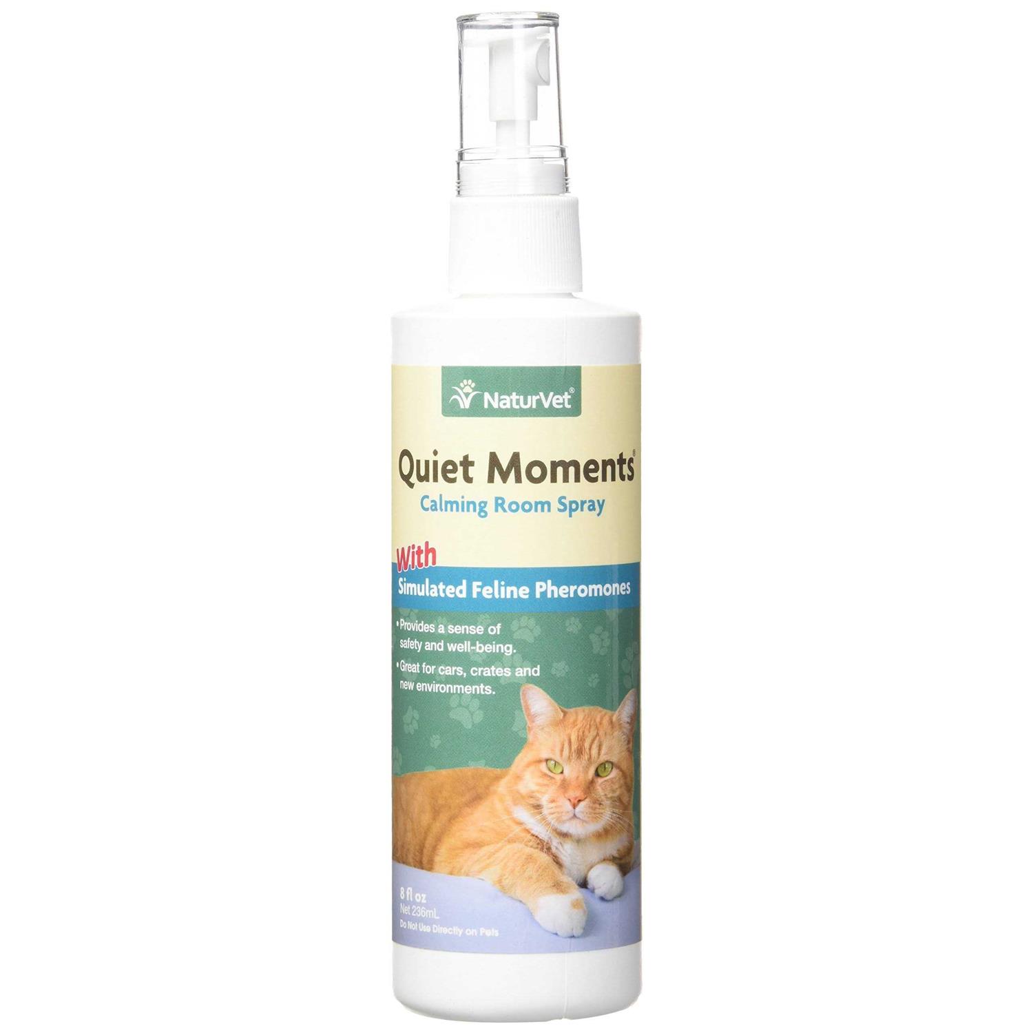 NaturVet Quiet Moments Calming Spray for Cats - Healthber