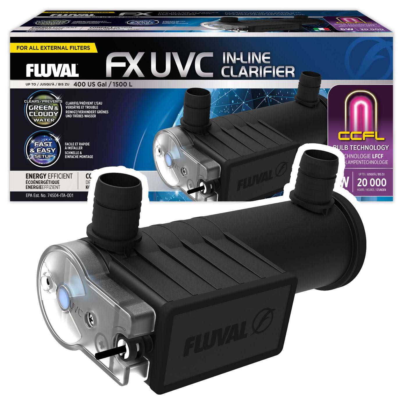 Fluval FX UVC In-Line Clarifier - Healthber