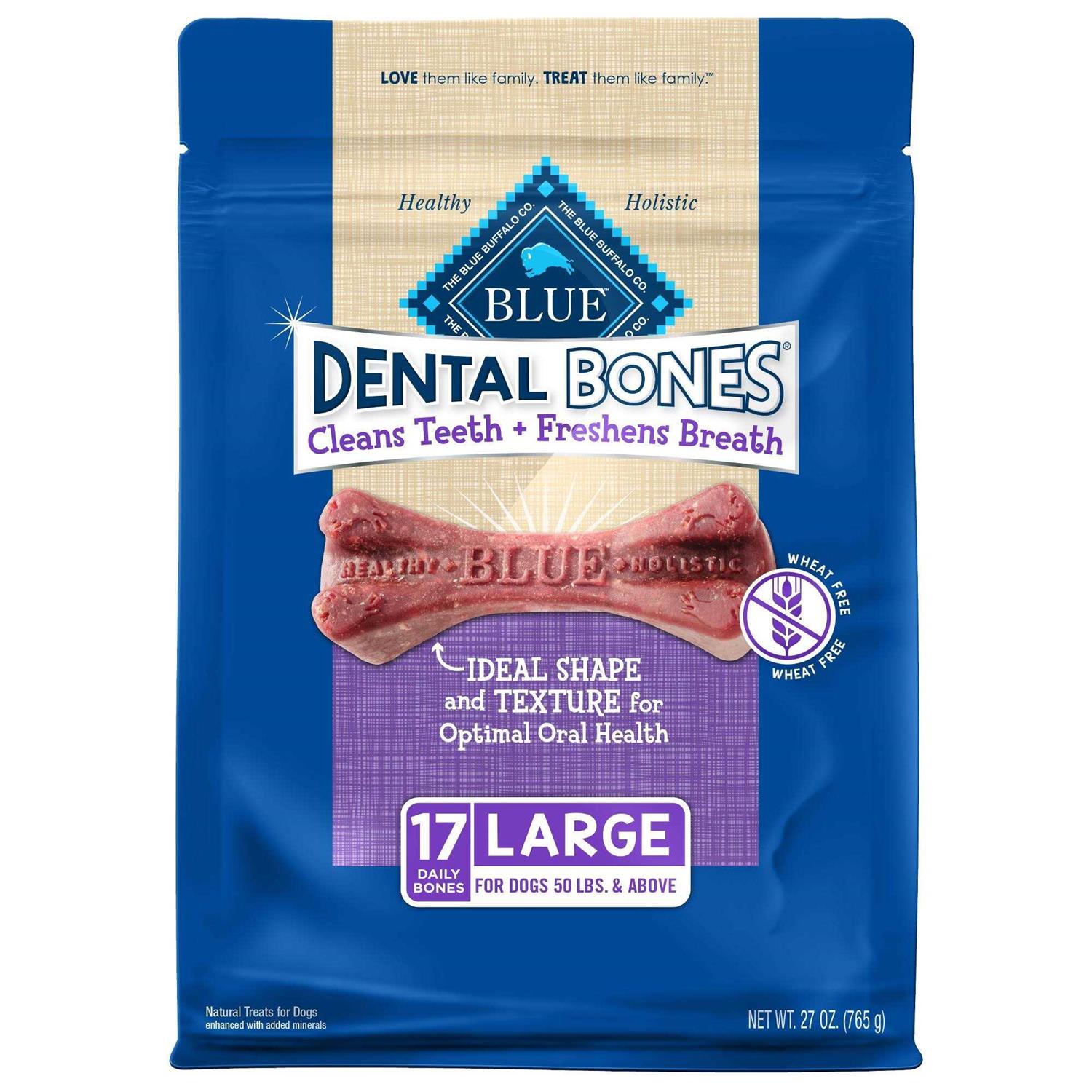 Blue Buffalo Dental Bones Dog Treats - Healthber