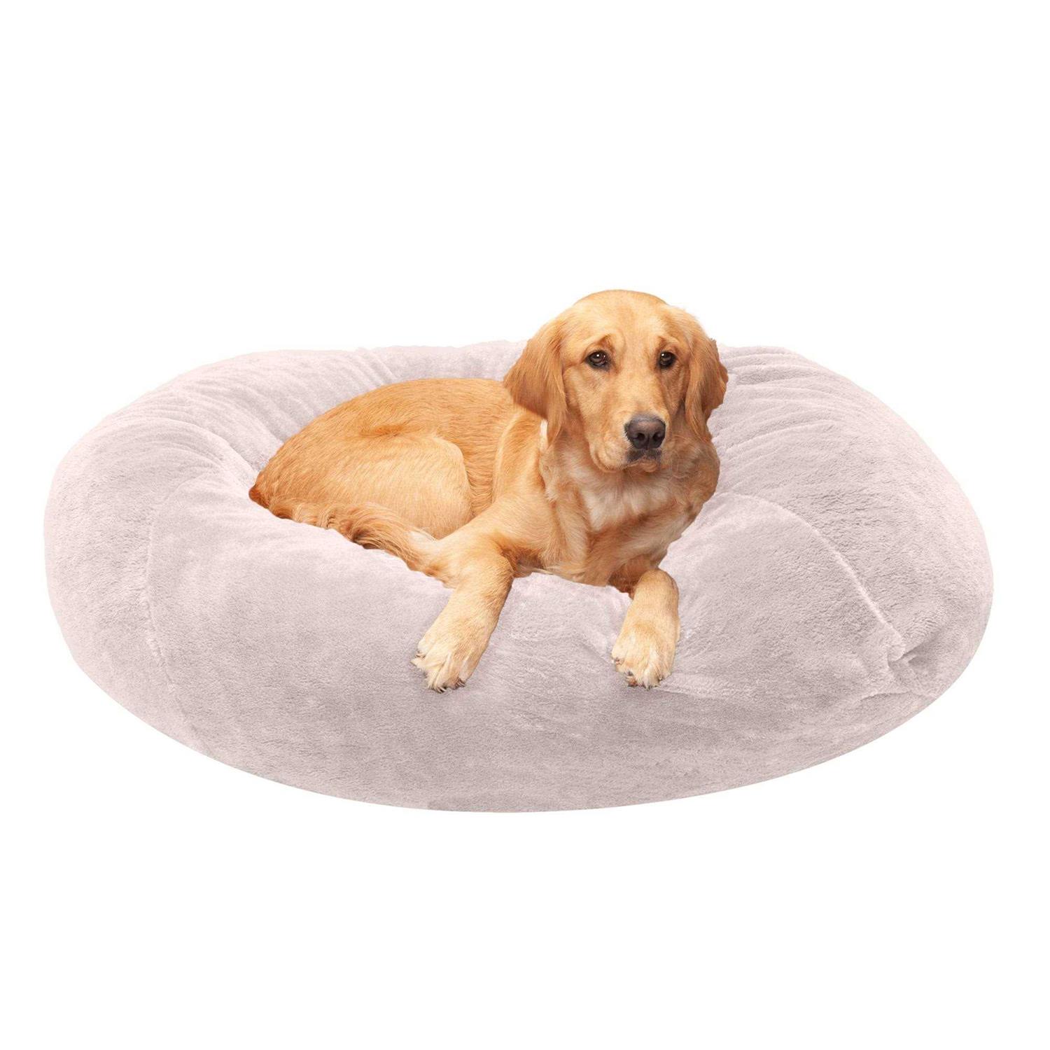 FurHaven Pet Round Plush Ball Dog Bed - Healthber
