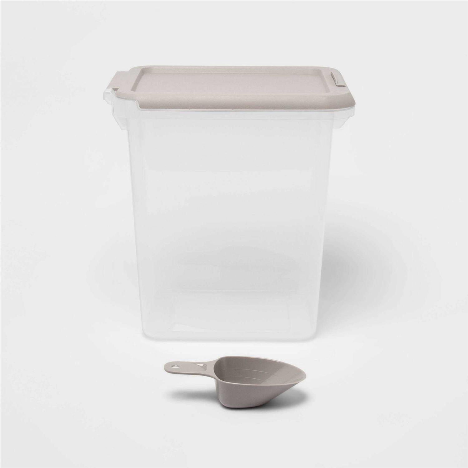 up & up Pet Food Storage Tub with Built-in Scoop - Healthber