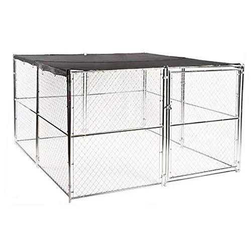 HomeABC Dog Kennel Shade Cover 90% Sunblock Shade Tarp Panel with Grommets - Healthber