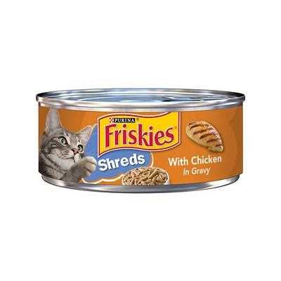 Friskies Savory Shreds with Chicken Canned Cat Food, 5.5-oz, 24 ct - Healthber