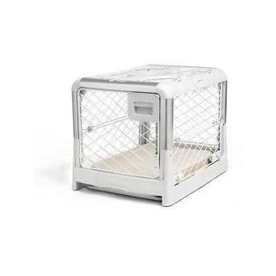 Diggs Revol Collapsible Dog Crate | Portable, Small Dog Crate | Ash - Healthber