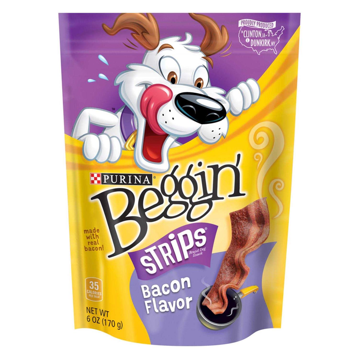 Purina Beggin Bacon Strips Dog Treats - Healthber