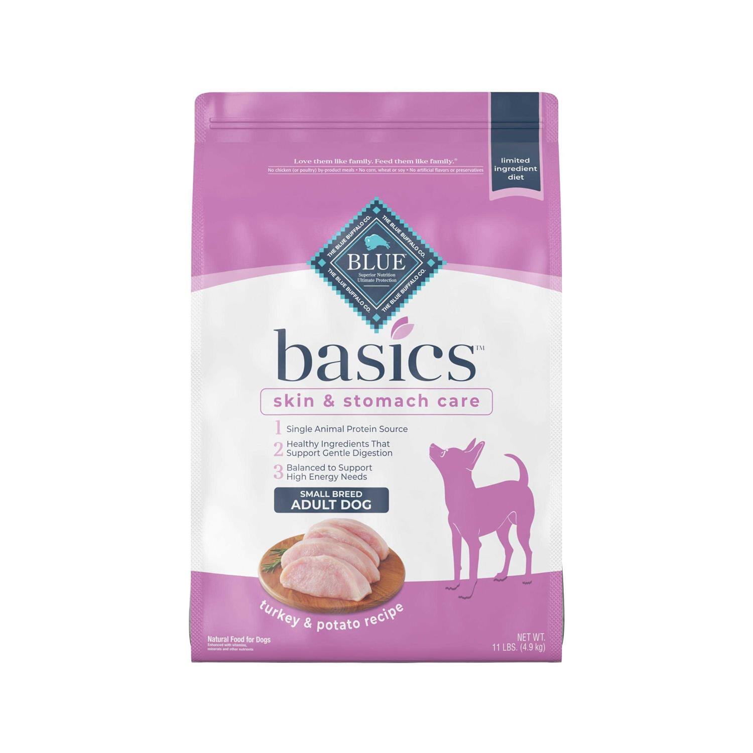 Blue Buffalo Basics Turkey & Potato Small Breed Dry Dog Food - Healthber