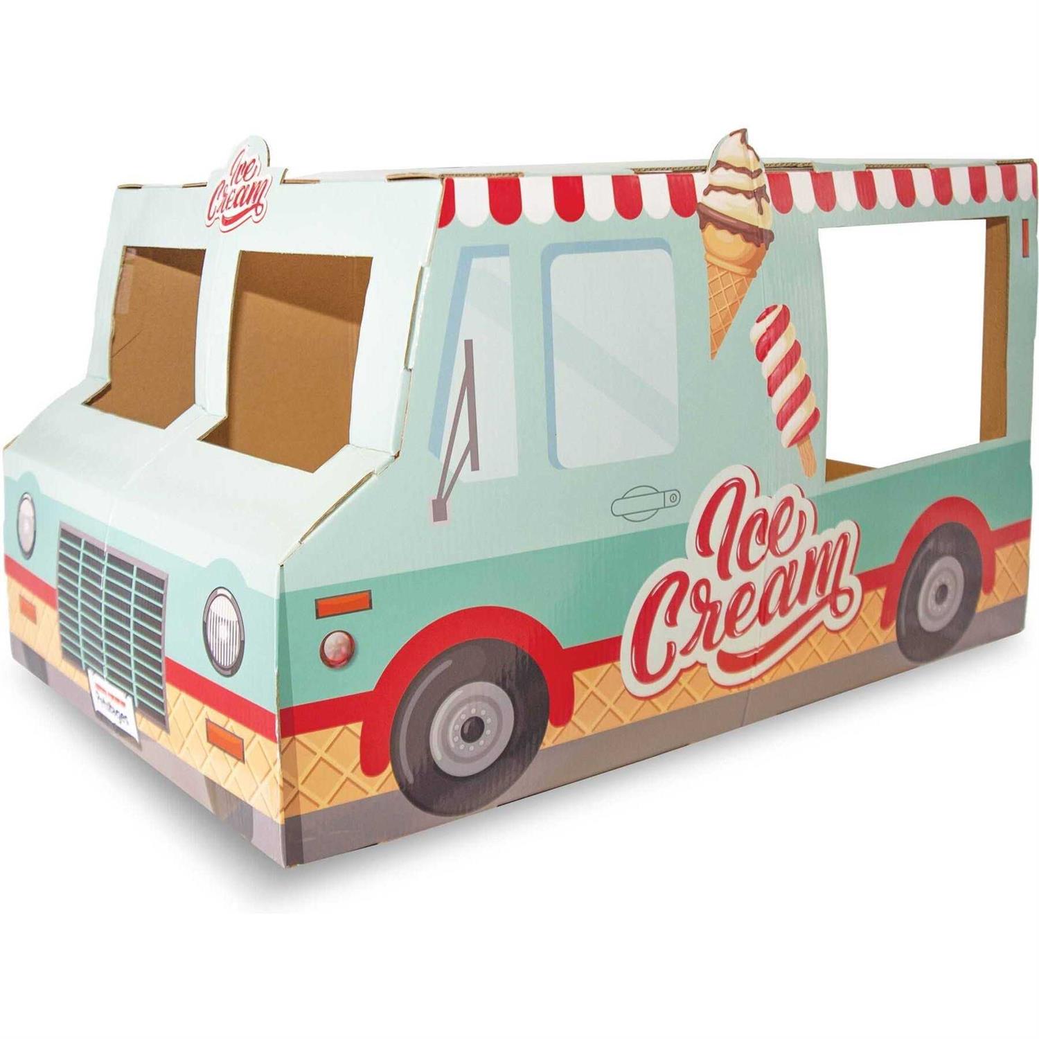 Petstages Ball Pit Cardboard Ice Cream Truck Cat Toy - Healthber