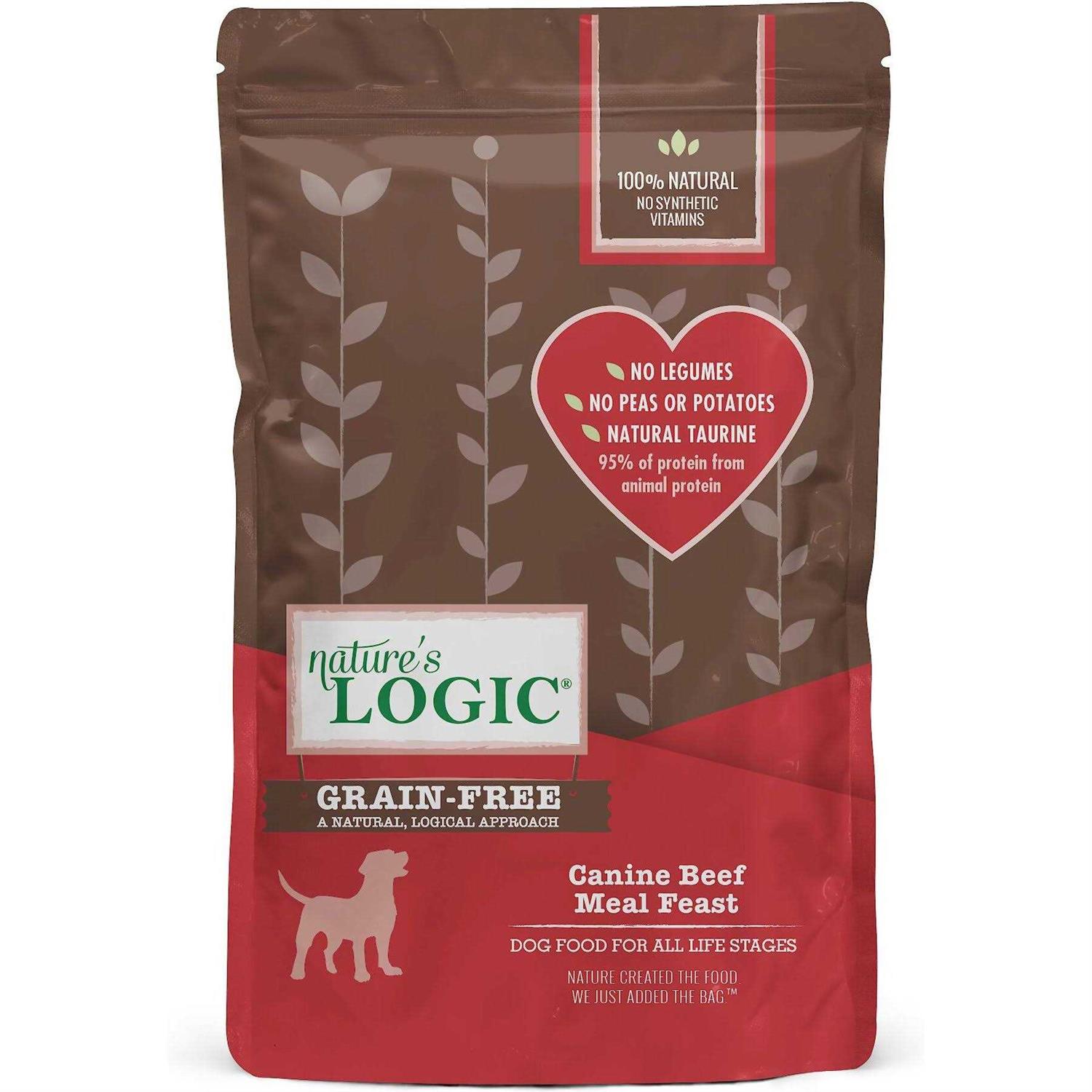 Nature’s Logic Canine Beef Meal Feast Grain-Free Dry Dog Food - Healthber